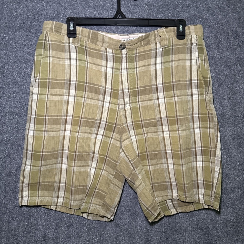 Columbia Men's Plaid Hiking Shorts, Size 38, Outdoor Casual